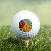 Indian Turkish Festive Patchwork Mandala Golfball (Insitu T-Shirt)