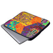 Indian Turkish Festive Patchwork Mandala Laptopschutzhülle (Vorne Knopf)