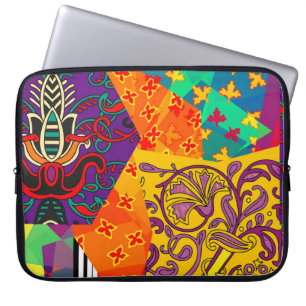 Indian Turkish Festive Patchwork Mandala Laptopschutzhülle
