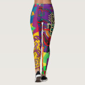 Indian Turkish Festive Patchwork Mandala Leggings (Rückseite)
