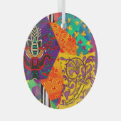 Indian Turkish Festive Patchwork Mandala Ornament Aus Glas (Vorderseite Rechts)