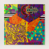 Indian Turkish Festive Patchwork Mandala Puzzle (Horizontal)