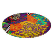 Indian Turkish Festive Patchwork Mandala Schneidebrett (Ecke)
