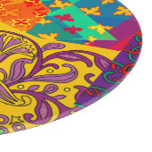 Indian Turkish Festive Patchwork Mandala Schneidebrett (Ecke)