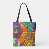 Indian Turkish Festive Patchwork Mandala Tasche (Rückseite)