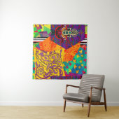 Indian Turkish Festive Patchwork Mandala Wandteppich (Beispiel (Horizontal))