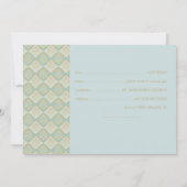 INDIAN TURQUOISE - Save the Date flache Karte (Rückseite)