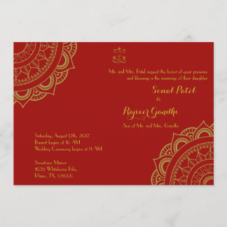 Indian Wedding Card Garba Mehndi (Ganesh) Einladung