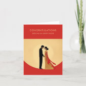 Indian Wedding Congratulations Card Karte (Vorderseite)