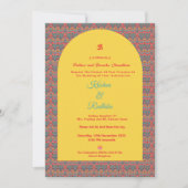 Indian wedding ethnic luxury Hindu invitation Einladung (Vorderseite)