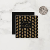 Indian Wedding Gold hamsa Henna Ankündigung (Vorderseite/Rückseite Beispiel)