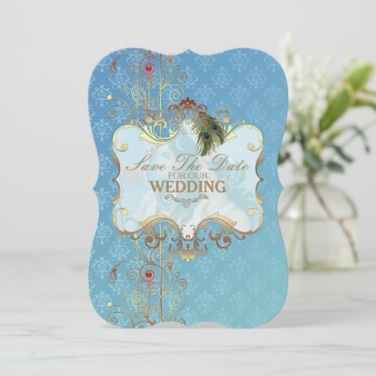 Indian Wedding II - SaveTheDate Card Save The Date (Stehend Vorderseite)