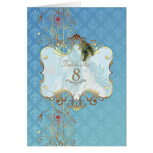 Indian Wedding II - Tischnummer Card (Vorne)