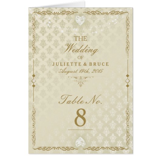 Indian Wedding III - Tischnummer Card (Vorne)