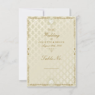 Indian Wedding III - Tischnummer Card