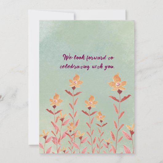 Indian Wedding Invitations  Einladung (Rückseite)