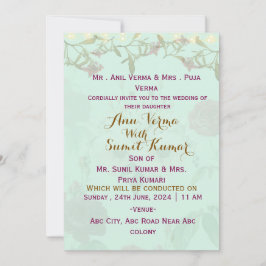 Indian Wedding Invitations  Einladung
