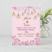 Indian Wedding Invitations Einladung (Stehend Vorderseite)