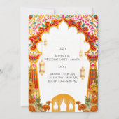 Indian Wedding Invitations for USA Einladung (Rückseite)