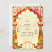 Indian Wedding Invitations for USA Einladung (Rückseite)