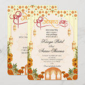 Indian Wedding Invitations for USA Einladung (Vorne/Hinten)