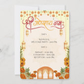 Indian Wedding Invitations for USA Einladung (Rückseite)