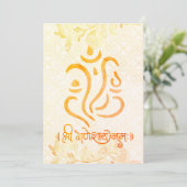 Indian Wedding Invitations for USA Einladung (Stehend Vorderseite)