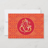 Indian Wedding RSVP (Vorderseite)