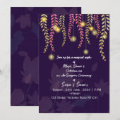Indian Wedding Sangeet Night Ceremony Invitations  Einladung (Vorne/Hinten)