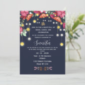 Indian Wedding Sangeet Night Invitation  Einladung (Stehend Vorderseite)