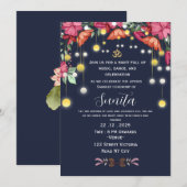 Indian Wedding Sangeet Night Invitation  Einladung (Vorne/Hinten)