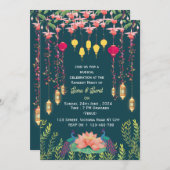 Indian Wedding Sangeet Night Invitations Einladung (Vorne/Hinten)