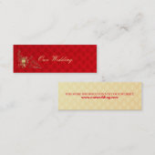 Indian Wedding - Wedding Homepage Card Mini Visitenkarte (Vorne/Hinten)