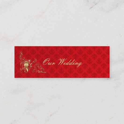 Indian Wedding - Wedding Homepage Card Mini Visitenkarte (Vorderseite)