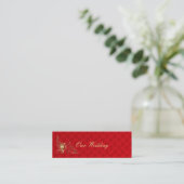 Indian Wedding - Wedding Homepage Card Mini Visitenkarte (Stehend Vorderseite)