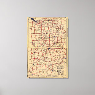 Indiana 6 leinwanddruck