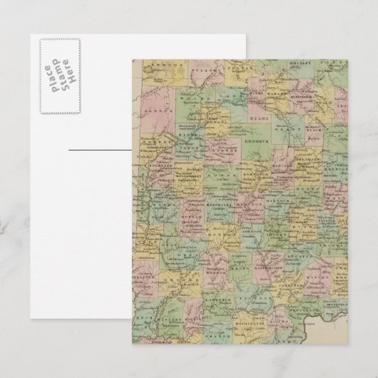 Indiana 7 postkarte (Vorne/Hinten)