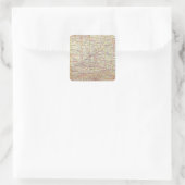 Indiana 7 quadratischer aufkleber (Tasche)