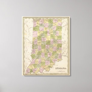 Indiana 8 leinwanddruck