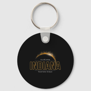 Indiana America April 2024 Weg von Totality Solar Schlüsselanhänger