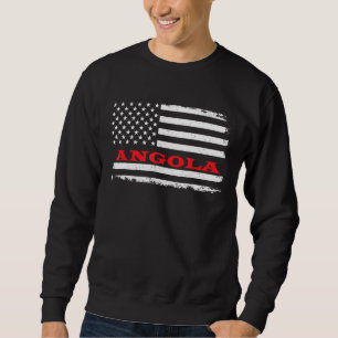 Indiana American Flag Angola Usa Patriotic Souveni Sweatshirt