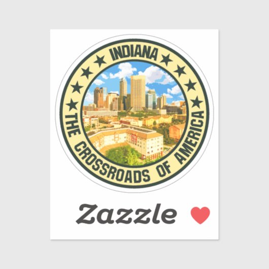 Indiana Aufkleber (Blatt)
