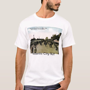 Indiana Ave Boardwalk, Atlantic City Vintage auf D T-Shirt
