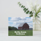 Indiana Barn Postcard Postkarte (Stehend Vorderseite)