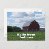 Indiana Barn Postcard Postkarte (Vorne/Hinten)