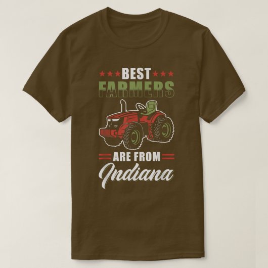 Indiana Bauer Pride Best Bauern sind aus Indien T-Shirt (Design vorne)