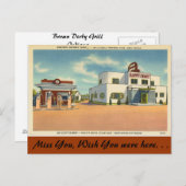 Indiana, Brown Derby Grill Postkarte (Vorne/Hinten)