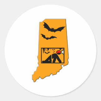 Indiana Caver Runder Aufkleber