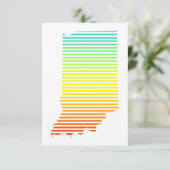 Indiana Chill Fade Einladung (Stehend Vorderseite)