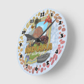 Indiana Clock Runde Wanduhr (Winkel)